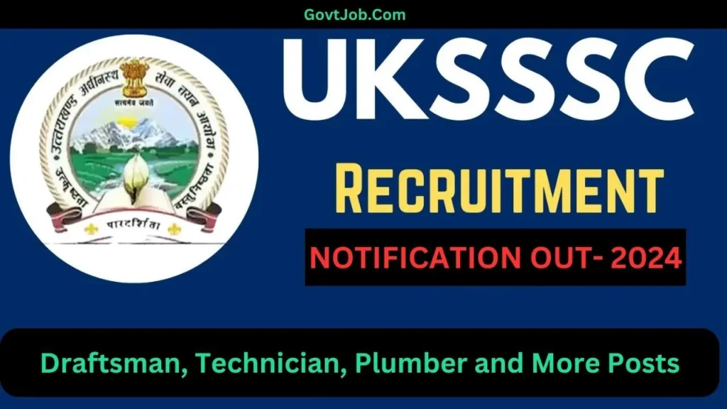 UKSSSC Recruitment 2024